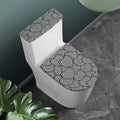 Psychedelic Heart Pattern Print Toilet Lid And Tank Cover Set