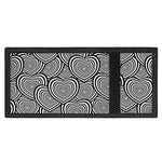 Psychedelic Heart Pattern Print Trifold Wallet