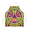 Psychedelic Hippie Peace Sign Print Adjustable Apron