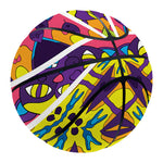 Psychedelic Hippie Peace Sign Print Basketball