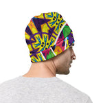 Psychedelic Hippie Peace Sign Print Beanie