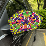 Psychedelic Hippie Peace Sign Print Car Side Mirror Covers