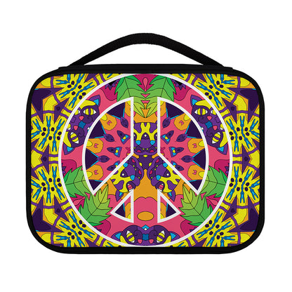 Psychedelic Hippie Peace Sign Print Classic Bible Case