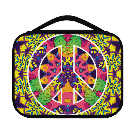 Psychedelic Hippie Peace Sign Print Classic Bible Case