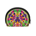 Psychedelic Hippie Peace Sign Print Coin Purse