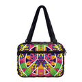 Psychedelic Hippie Peace Sign Print Double Strap Bible Bag