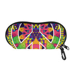 Psychedelic Hippie Peace Sign Print Glasses Case