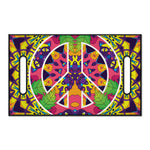 Psychedelic Hippie Peace Sign Print Golf Cart Seat Cover