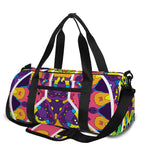 Psychedelic Hippie Peace Sign Print Gym Bag
