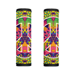 Psychedelic Hippie Peace Sign Print Handle Covers