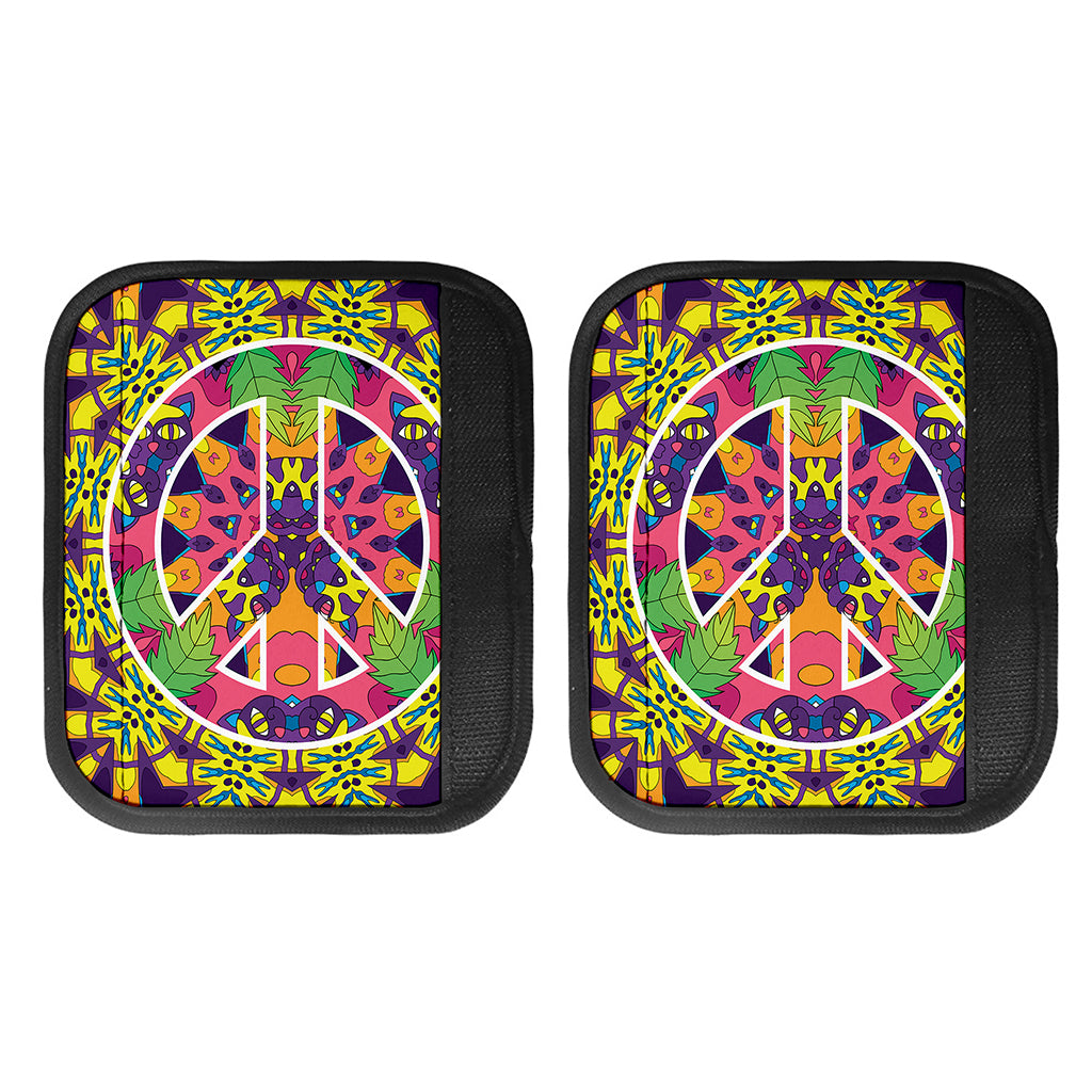 Psychedelic Hippie Peace Sign Print Handle Covers