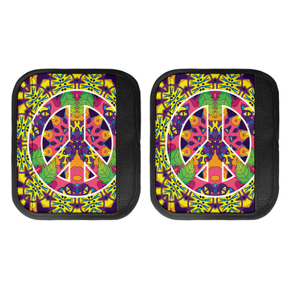 Psychedelic Hippie Peace Sign Print Handle Covers