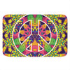 Psychedelic Hippie Peace Sign Print Indoor Door Mat