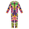 Psychedelic Hippie Peace Sign Print Jumpsuit