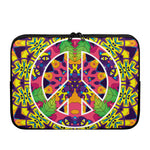 Psychedelic Hippie Peace Sign Print Laptop Sleeve
