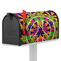 Psychedelic Hippie Peace Sign Print Mailbox Cover