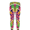 Psychedelic Hippie Peace Sign Print Men's leggings