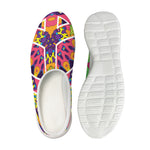 Psychedelic Hippie Peace Sign Print Mesh Casual Shoes