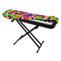 Psychedelic Hippie Peace Sign Print Piano Keyboard Cover