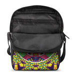 Psychedelic Hippie Peace Sign Print Rectangular Crossbody Bag