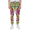 Psychedelic Hippie Peace Sign Print Joggers