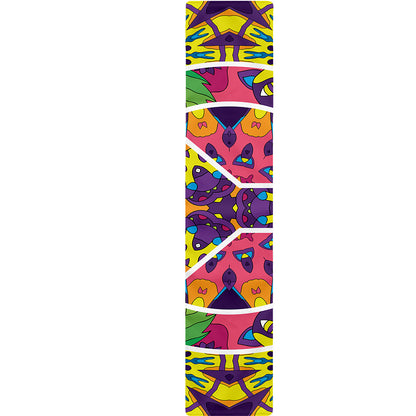 Psychedelic Hippie Peace Sign Print Table Runner