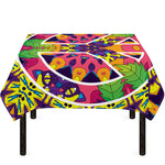 Psychedelic Hippie Peace Sign Print Tablecloth