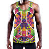 Psychedelic Hippie Peace Sign Print Training Tank Top