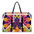 Psychedelic Hippie Peace Sign Print Utility Tote Bag