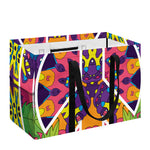 Psychedelic Hippie Peace Sign Print Utility Tote Bag