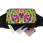 Psychedelic Hippie Peace Sign Print Waist Bag