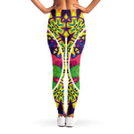 Psychedelic Hippie Peace Sign Print Women's Leggings