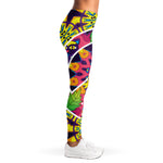 Psychedelic Hippie Peace Sign Print Women's Leggings