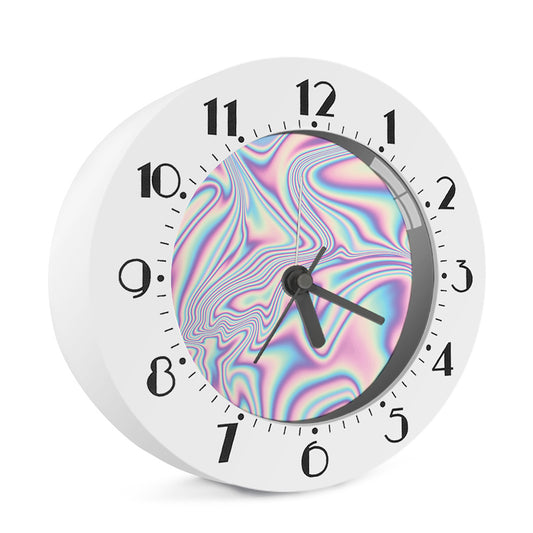 Psychedelic Holographic Print Alarm Clock
