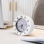 Psychedelic Holographic Print Alarm Clock