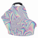 Psychedelic Holographic Print Baby Seat Cover