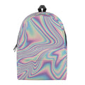 Psychedelic Holographic Print School Backpack
