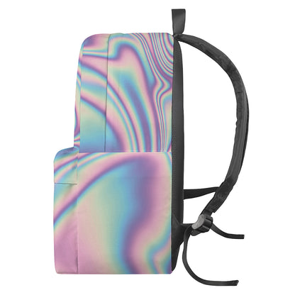 Psychedelic Holographic Print Backpack