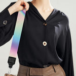 Psychedelic Holographic Print Bag Strap