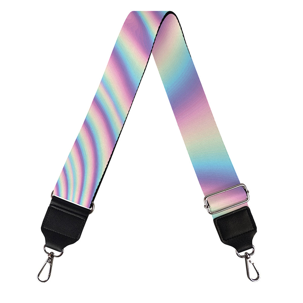 Psychedelic Holographic Print Bag Strap