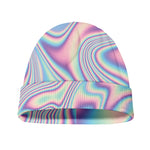 Psychedelic Holographic Print Beanie