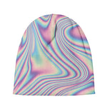 Psychedelic Holographic Print Beanie