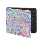 Psychedelic Holographic Print Bifold Wallet