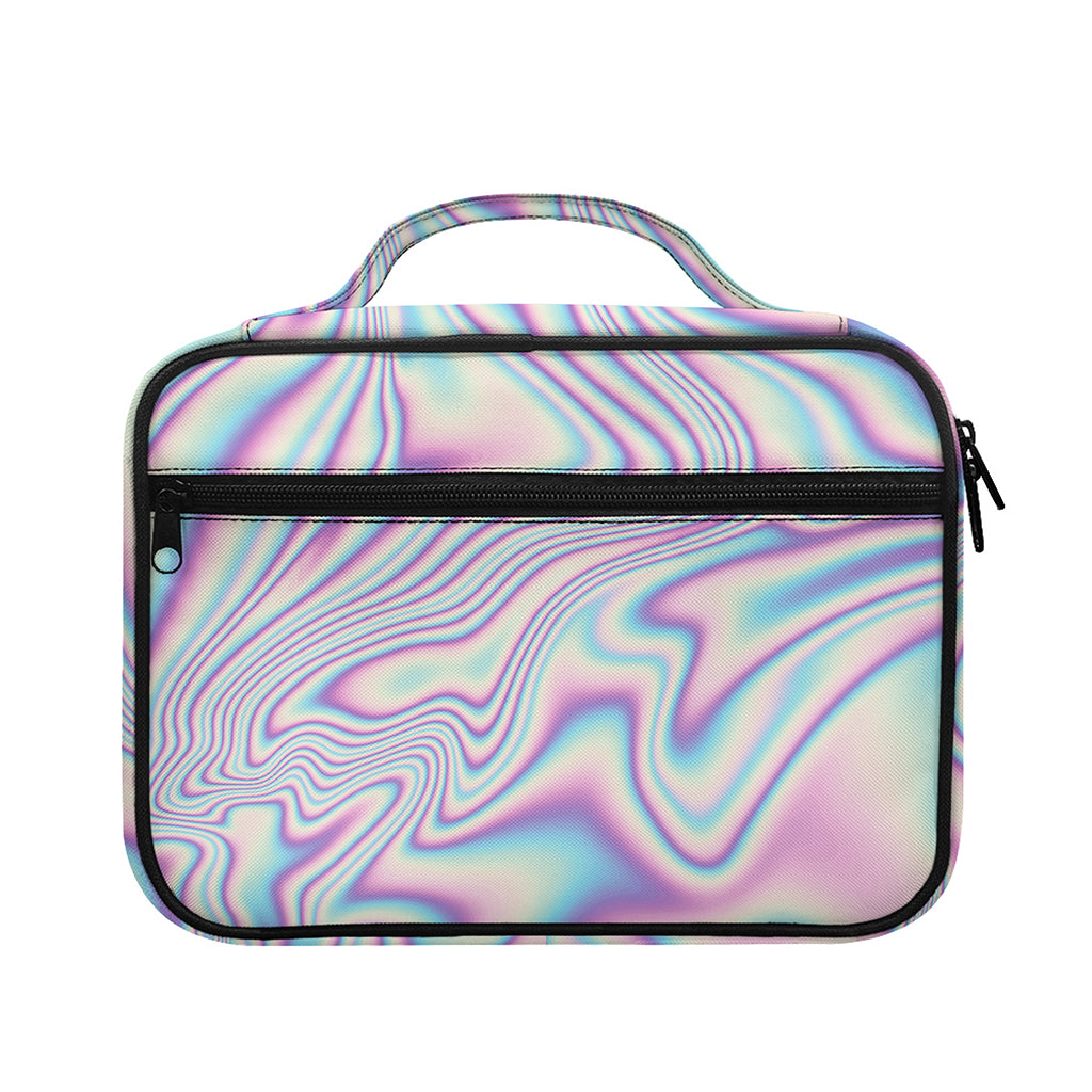 Psychedelic Holographic Print Briefcase Bible Bag