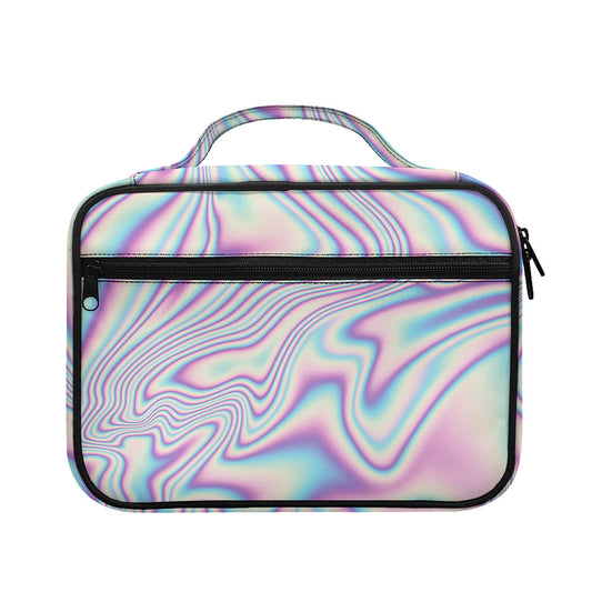 Psychedelic Holographic Print Briefcase Bible Bag