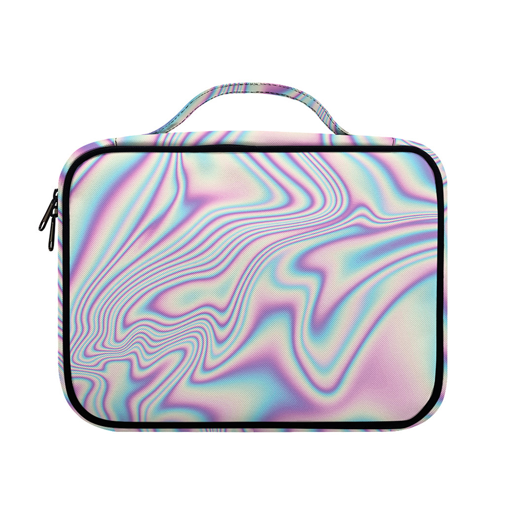 Psychedelic Holographic Print Briefcase Bible Bag