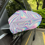 Psychedelic Holographic Print Car Side Mirror Covers