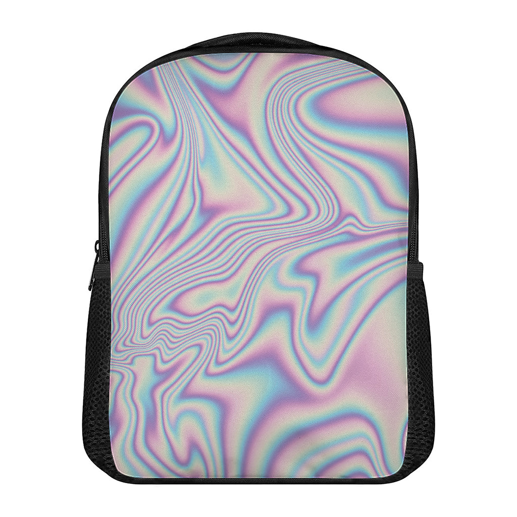 Psychedelic Holographic Print Casual Backpack