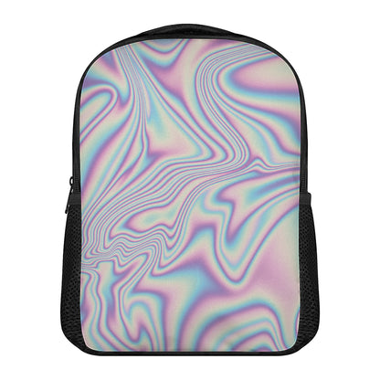 Psychedelic Holographic Print Casual Backpack