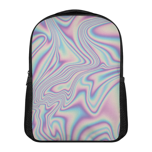Psychedelic Holographic Print Casual Backpack